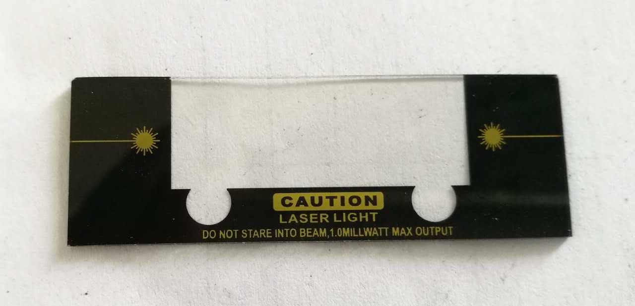 PC透明镜片丝印